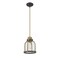 Z-Lite Burren 1 Light Mini Pendant, Bronze + Brass And Clear Seedy 337MP-BRZ+HB - alternate 2